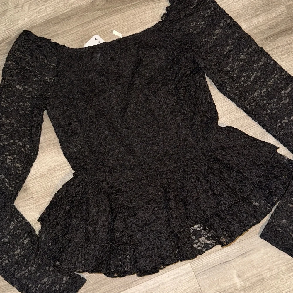 Free People Stella long sleeve top
